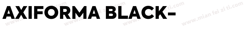 AXIFORMA BLACK字体转换